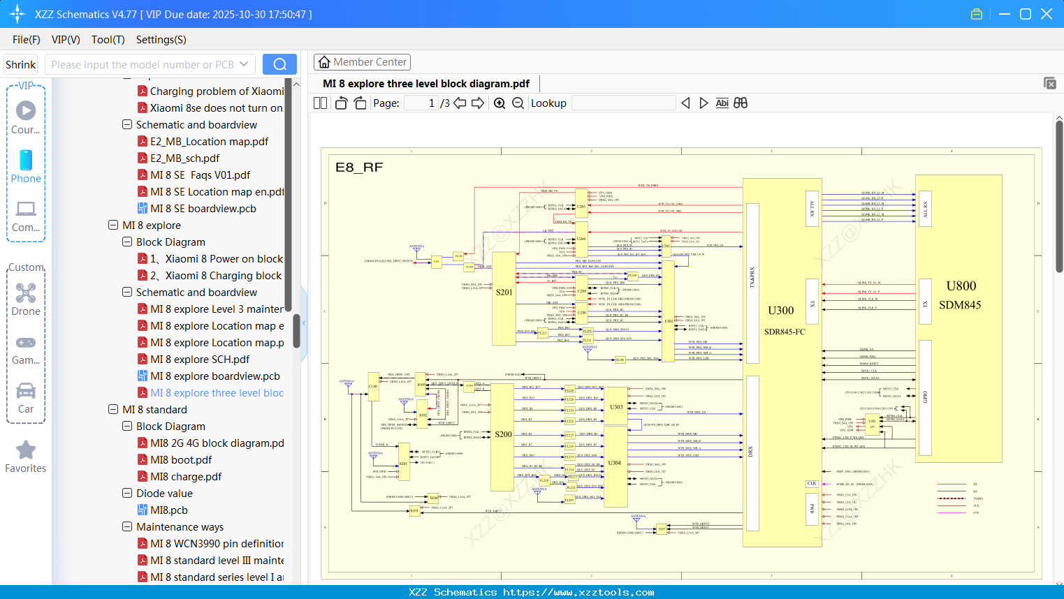 Xiaomi MI 8 Explore Three Level Block Diagram